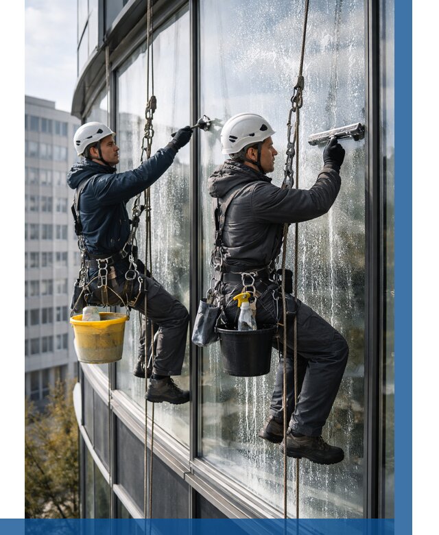 Мойка панорамных окон в Юбилейном от 361 р. заказать у ВЫСОТНИК-Юбл