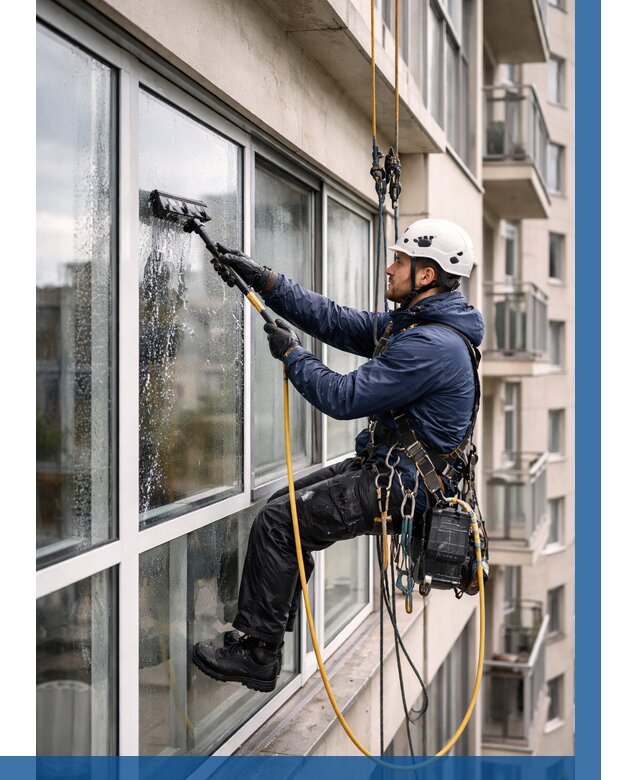 Мойка балконного остекления в Юбилейном от 3606 р. | ВЫСОТНИК-Юбл