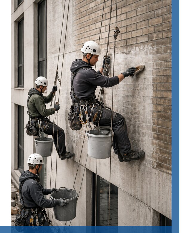 Удаление высолов с фасада в Юбилейном от 258 р. | ВЫСОТНИК-Юбл