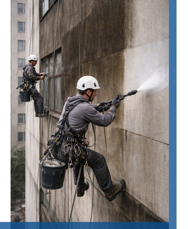 Очистка фасада от копоти в Юбилейном от 258 р. | ВЫСОТНИК-Юбл