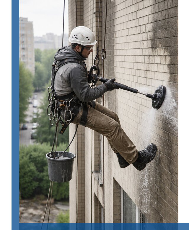 Очистка фасада от копоти в Юбилейном профессионально и безопасно