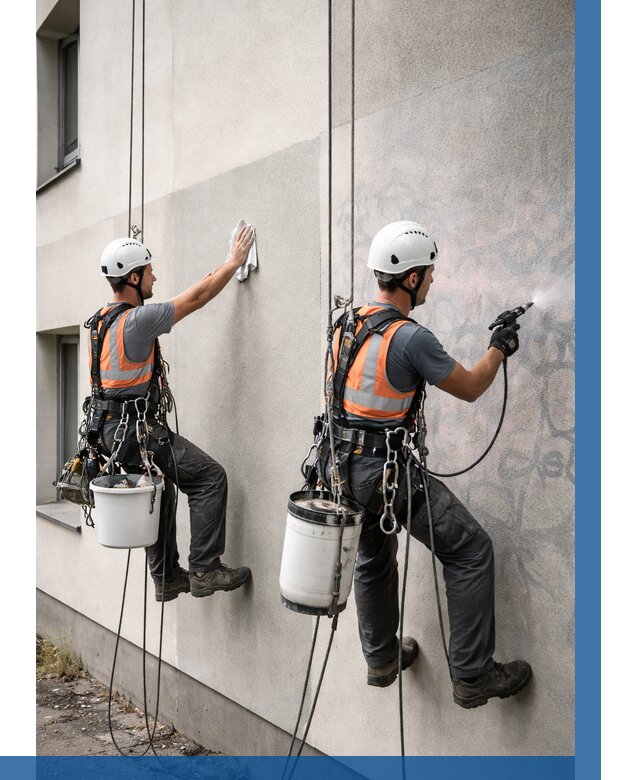 Антиграффити покрытие фасада в Юбилейном от 618 р. | ВЫСОТНИК-Юбл