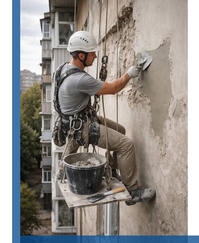 Восстановление фасадной штукатурки в Юбилейном с гарантией качества