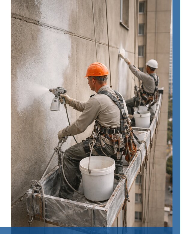 Грунтовка фасада на высоте в Юбилейном от 124 р. | ВЫСОТНИК-Юбл