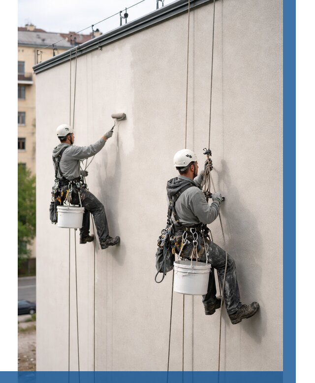 Покраска оштукатуренного фасада в Юбилейном от 330 р. | ВЫСОТНИК-Юбл