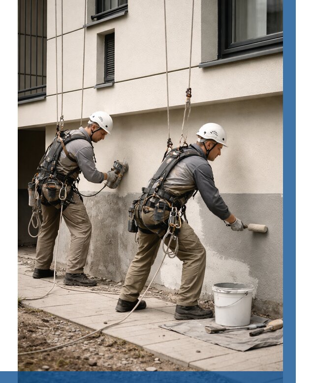 Окраска цоколя здания в Юбилейном от 464 р. под ключ | ВЫСОТНИК-Юбл