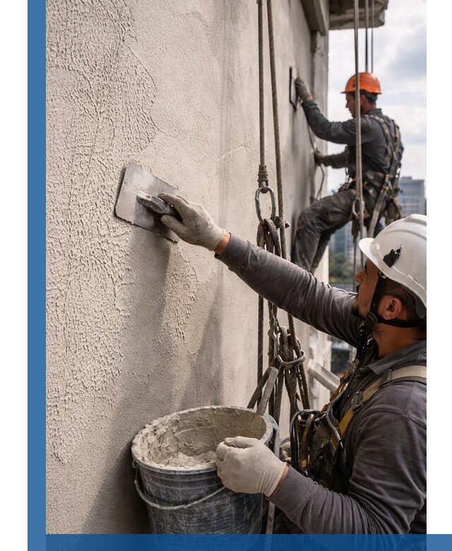Декоративная штукатурка фасада с утеплением и защитой в Юбилейном