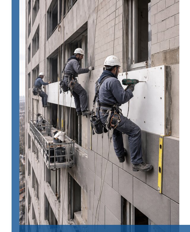 Монтаж фасадных термопанелей высокого качества в Юбилейном