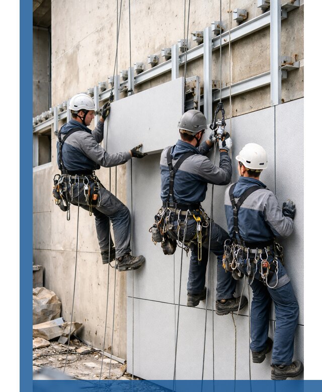 Монтаж вентилируемого фасада в Юбилейном под ключ с гарантией качества