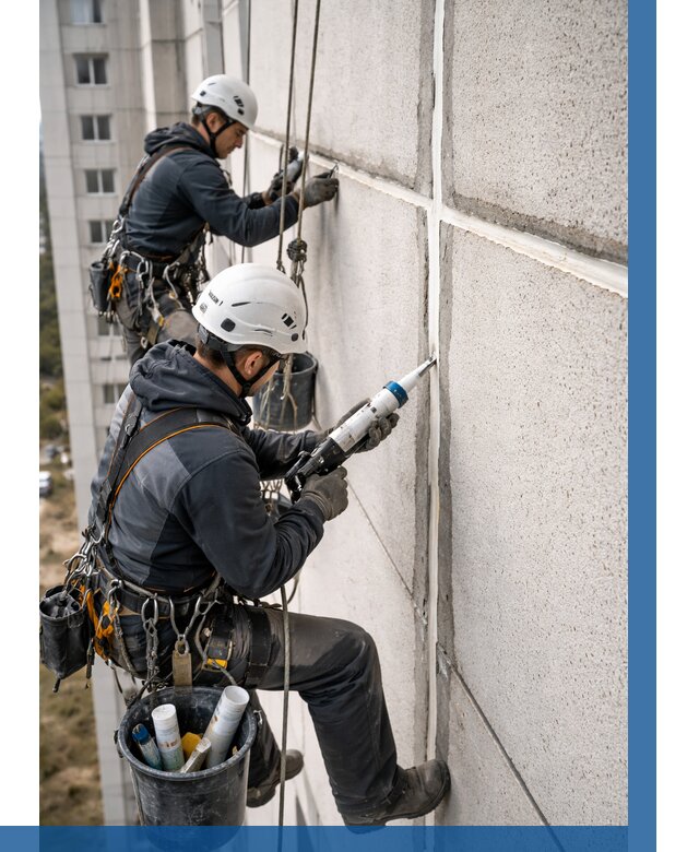Герметизация межпанельных швов в Юбилейном от 721 р. | ВЫСОТНИК-Юбл