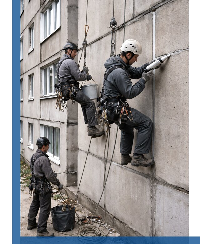 Герметизация межпанельных швов в Юбилейном с гарантией герметичности
