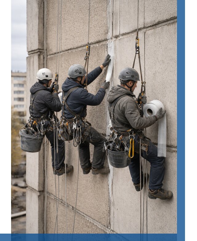 Ремонт межпанельных швов в Юбилейном от 773 р. | ВЫСОТНИК-Юбл