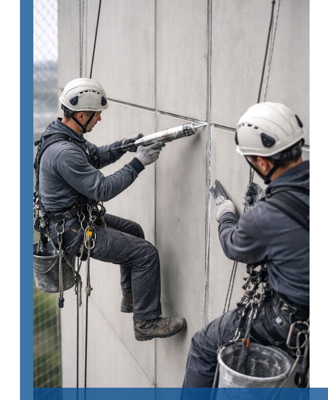 Первичная герметизация швов фасадов и кровель в Юбилейном