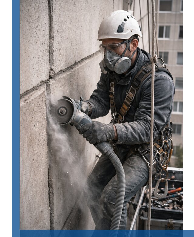 Штробление межпанельных швов в Юбилейном качественно и быстро