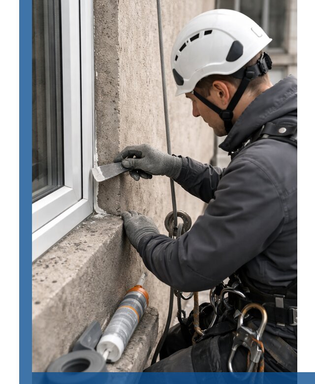 Герметизация монтажных швов окон в Юбилейном с гарантией качества