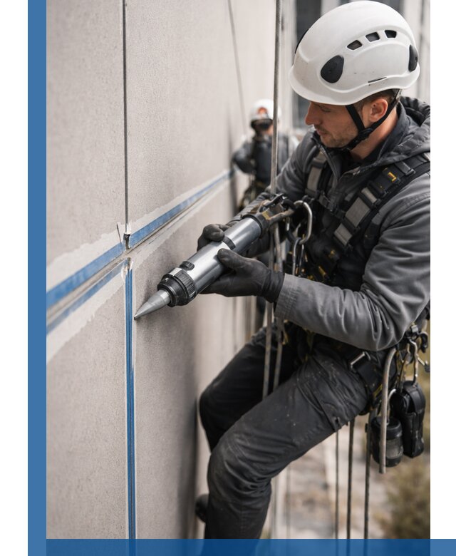 Герметизация стыков фасадных панелей в Юбилейном качественно и быстро