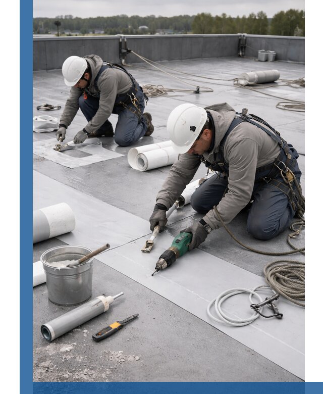 Ремонт мембранной кровли в Юбилейном качественно и с гарантией