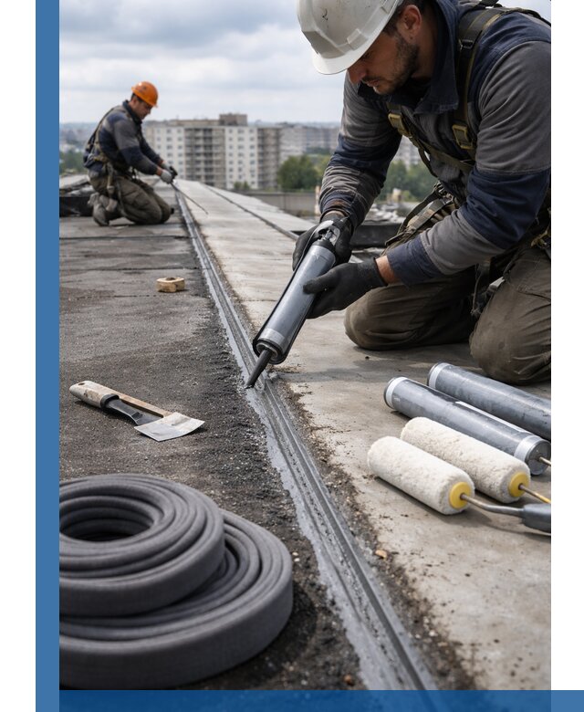 Герметизация швов кровли в Юбилейном с гарантией герметичности