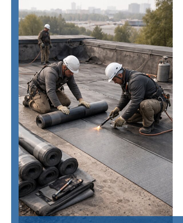 Монтаж мягкой кровли в Юбилейном профессионально и надежно