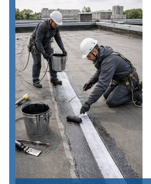 Гидроизоляция кровли мастикой в Юбилейном надежная защита