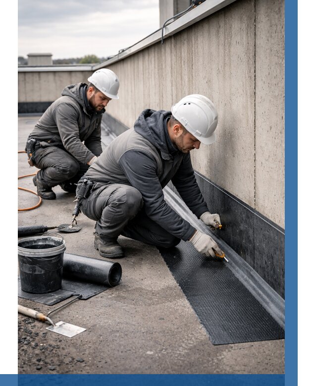 Гидроизоляция примыканий на кровле в Юбилейном от 927 р. | ВЫСОТНИК-Юбл