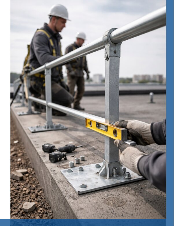 Монтаж кровельного ограждения в Юбилейном от 1236 р. | ВЫСОТНИК-Юбл