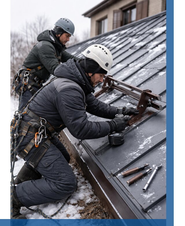 Монтаж снегозадержателей в Юбилейном от 464 р. | ВЫСОТНИК-Юбл