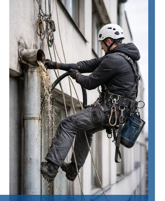 Прочистка водосточных труб в Юбилейном от 3606 р. | ВЫСОТНИК-Юбл