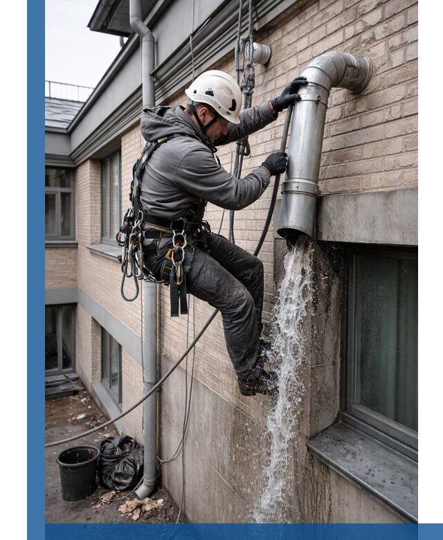 Профессиональная прочистка водосточных труб в Юбилейном с гарантией