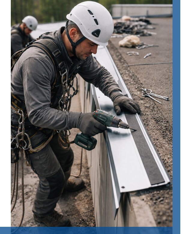 Монтаж капельника на кровле в Юбилейном от 309 р. | ВЫСОТНИК-Юбл