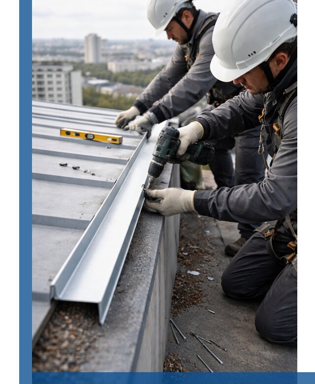 Монтаж капельника на кровле в Юбилейном с гарантией качества
