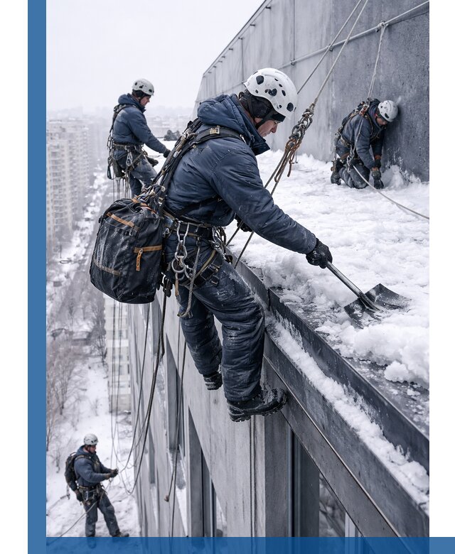 Абонентское обслуживание кровли зимой в Юбилейном регулярный уход