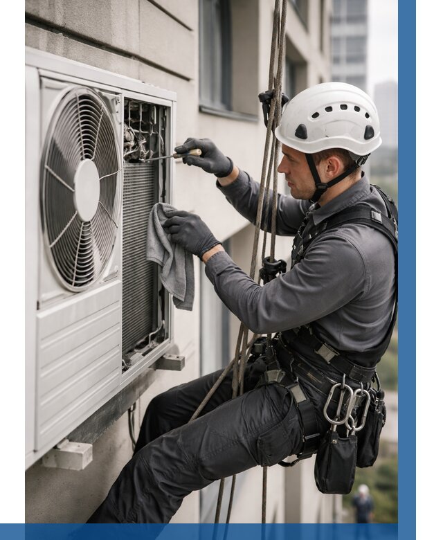 Обслуживание внешнего блока кондиционера в Юбилейном от 2782 р.ВЫСОТНИК-Юбл