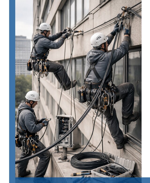 Прокладка оптоволоконного кабеля в Юбилейном под ключ с тестированием