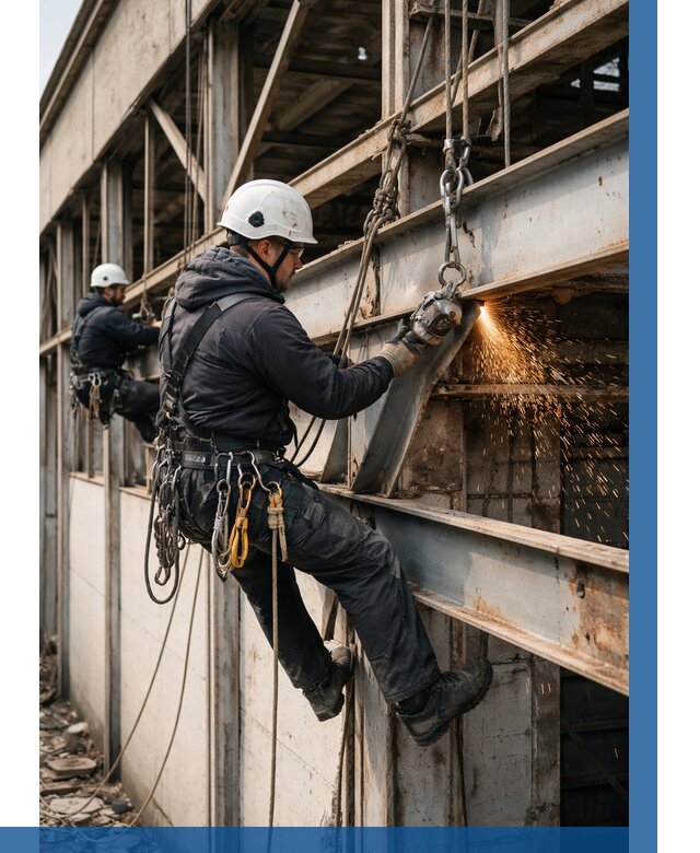 Демонтаж металлоконструкций на высоте в Юбилейном от 6697р. |ВЫСОТНИК-Юбл