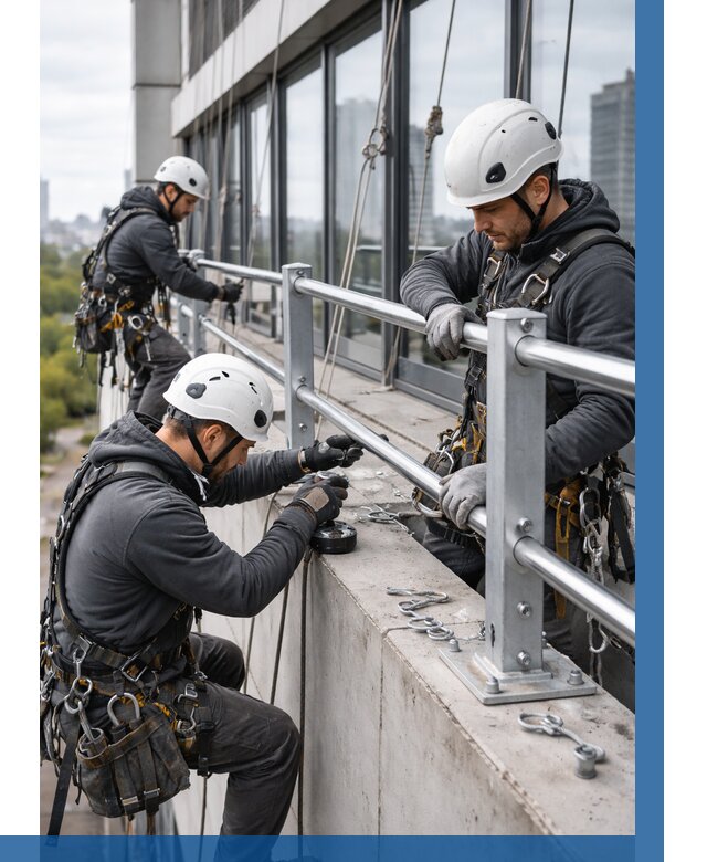 Монтаж ограждений на высоте в Юбилейном, от 1236 р. | ВЫСОТНИК-Юбл