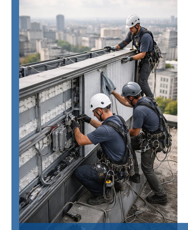 Профессиональное обслуживание крышной рекламы в Юбилейном под ключ