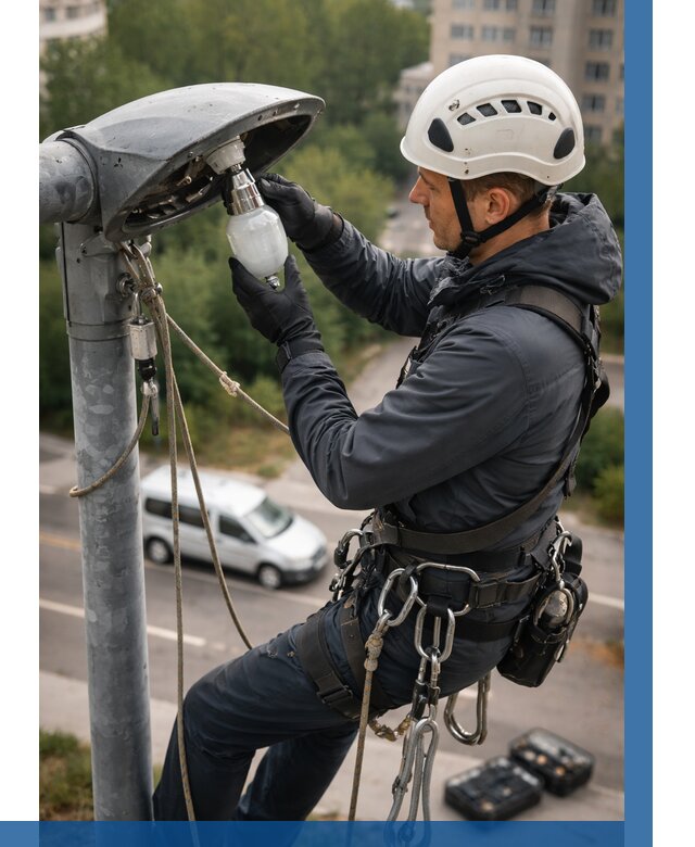 Замена ламп на высоте в Юбилейном от 2576 р. | ВЫСОТНИК-Юбл