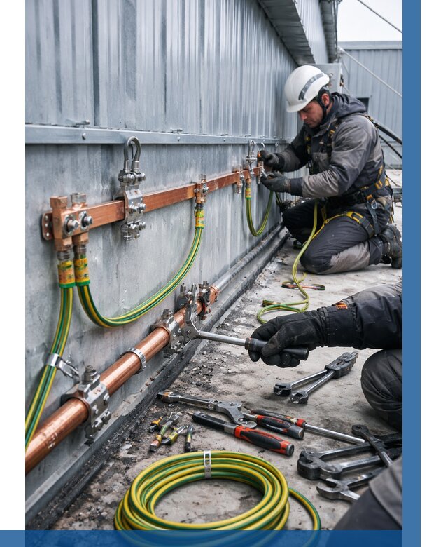 Монтаж заземления здания в Юбилейном от 25758 р. | ВЫСОТНИК-Юбл