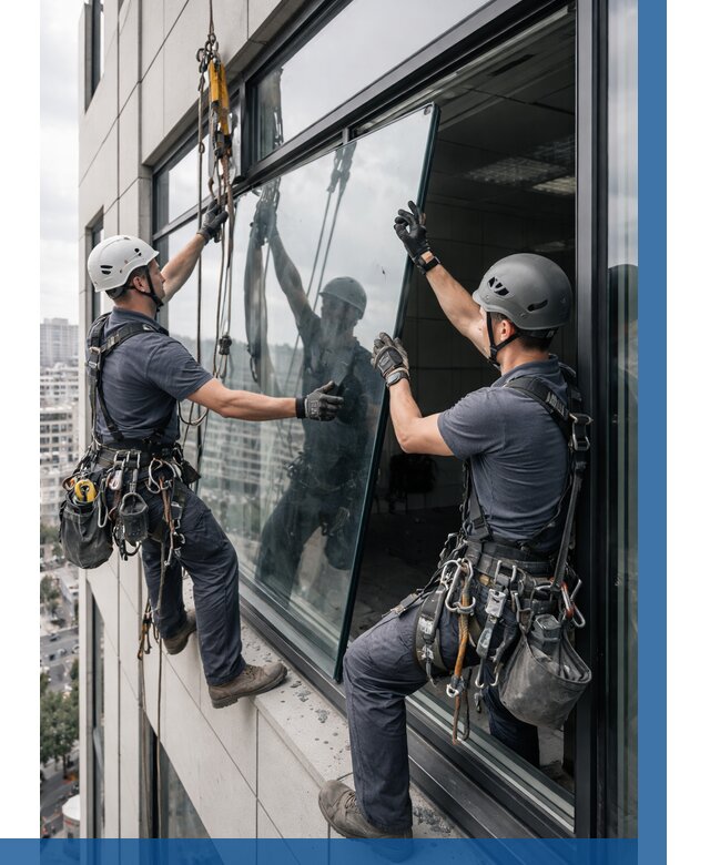 Замена стеклопакетов на высоте в Юбилейном от 5667 р. | ВЫСОТНИК-Юбл