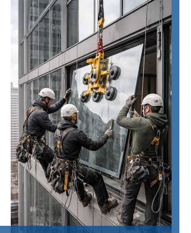 Фасадное остекление зданий под ключ в Юбилейном от 10303 р. | ВЫСОТНИК-Юбл