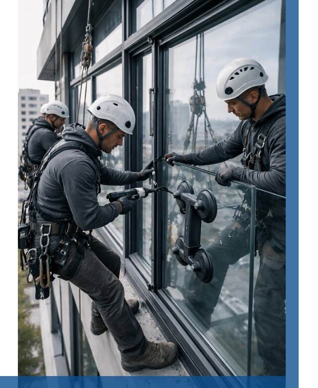 Витражное остекление зданий в Юбилейном от 3606 р. | ВЫСОТНИК-Юбл