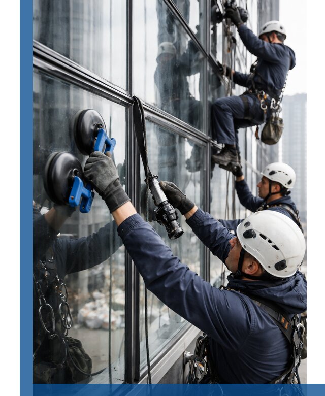 Радиусное остекление фасадов под ключ в Юбилейном с гарантиями