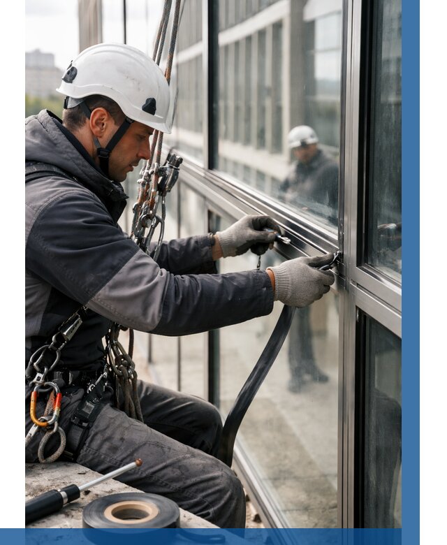 Ремонт витражных конструкций в Юбилейном от 3606 р. | ВЫСОТНИК-Юбл