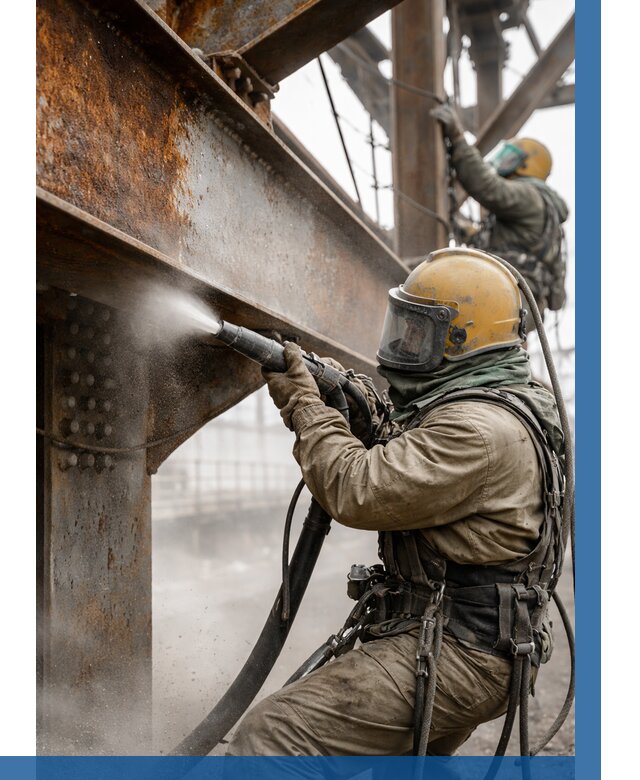 Пескоструйная очистка металлоконструкций в Юбилейном по 618 р.  ВЫСОТНИК-Юбл