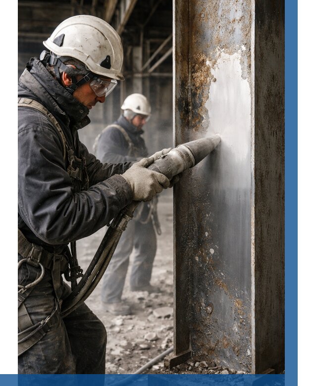 Удаление старой краски с металла в Юбилейном от 464 р. | ВЫСОТНИК-Юбл