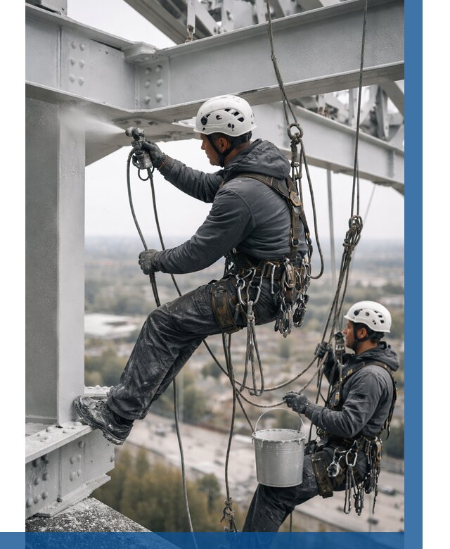 Покраска металлоконструкций на высоте в Юбилейном 361 р |ВЫСОТНИК-Юбл