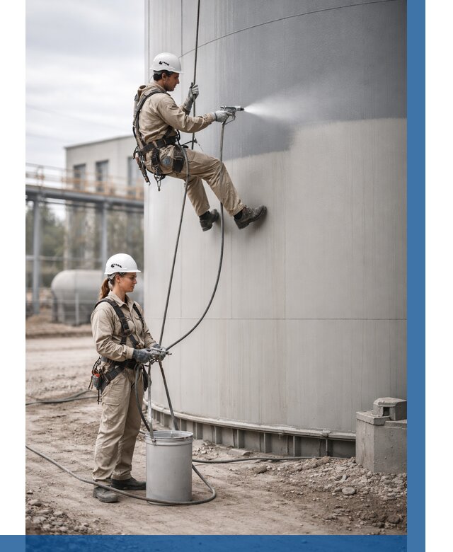 Покраска резервуаров в Юбилейном от 1236 р. | ВЫСОТНИК-Юбл — заказать