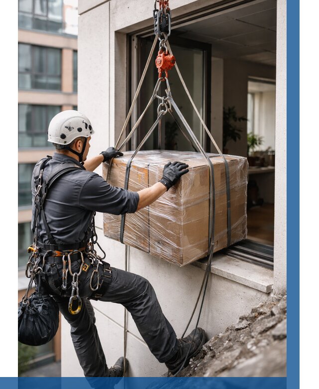 Подъем груза через окно в Юбилейном от 4636 р. | ВЫСОТНИК-Юбл