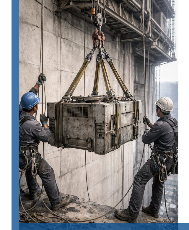 Такелажные работы на высоте, подъем и монтаж грузов в Юбилейном